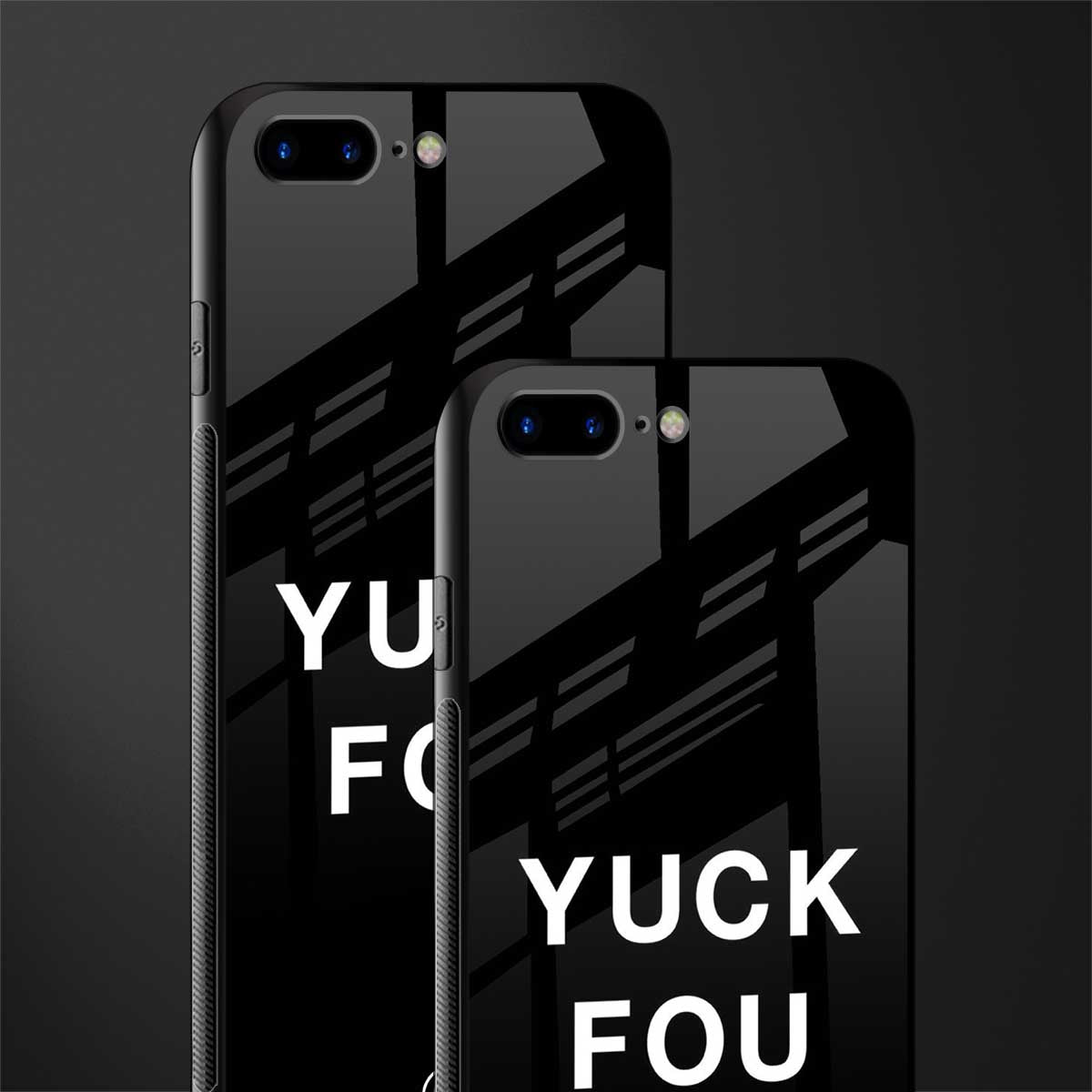 yuck fou glass case for iphone 8 plus image-2