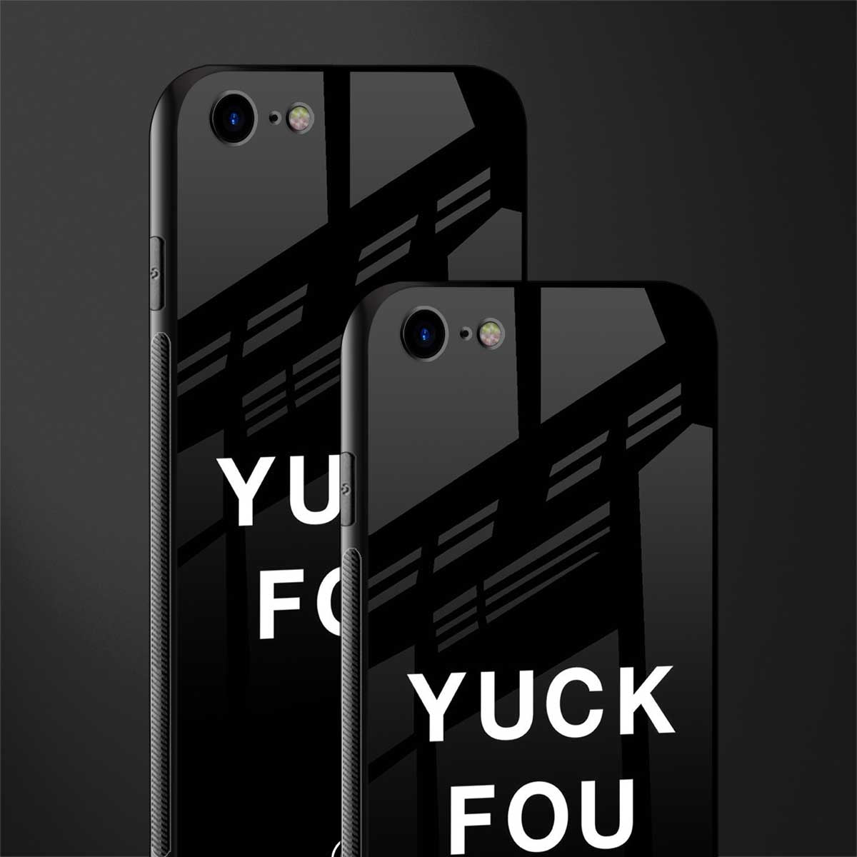 yuck fou glass case for iphone se 2020 image-2