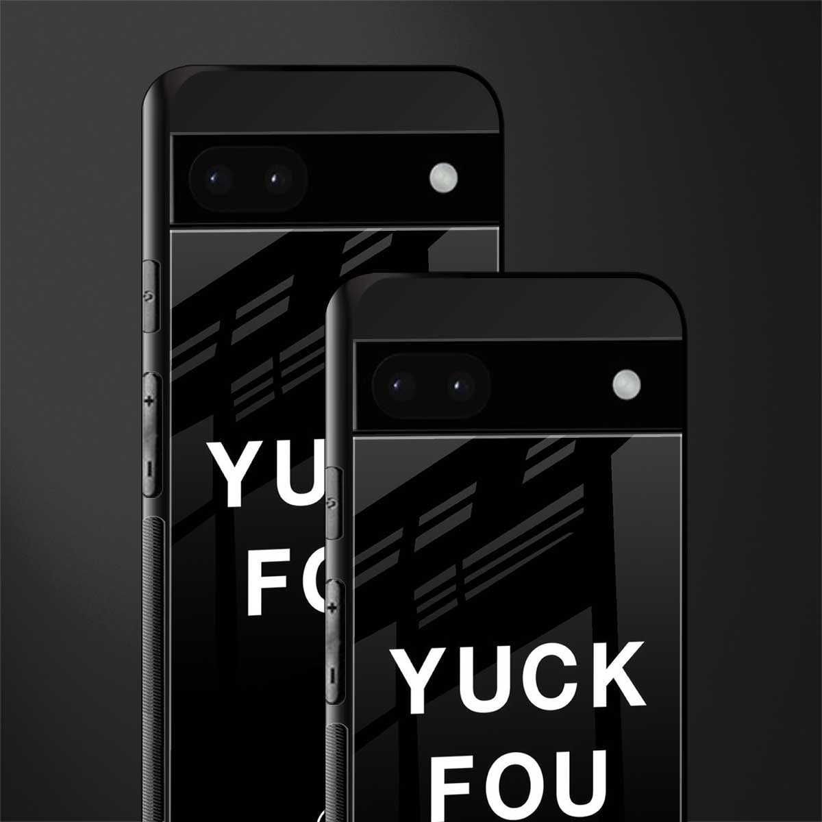 yuck fou back phone cover | glass case for google pixel 6a