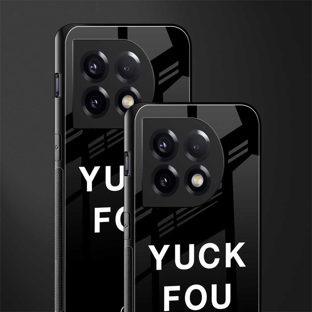 yuck fou back phone cover | glass case for oneplus 11