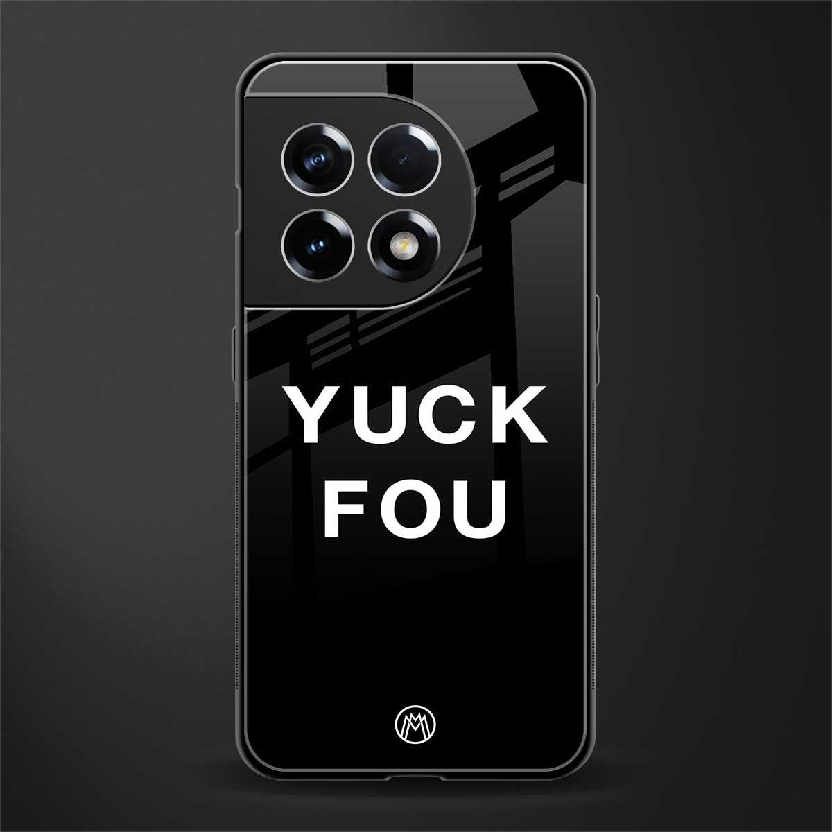 yuck fou back phone cover | glass case for oneplus 11r