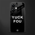 yuck fou back phone cover | glass case for oneplus nord ce 3 lite