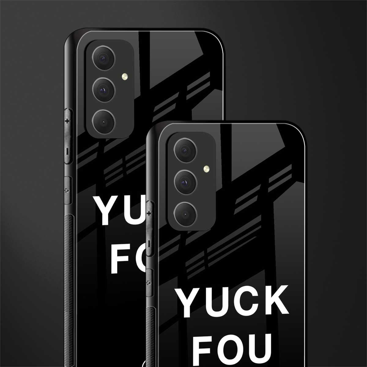 yuck fou back phone cover | glass case for samsung galaxy a54 5g