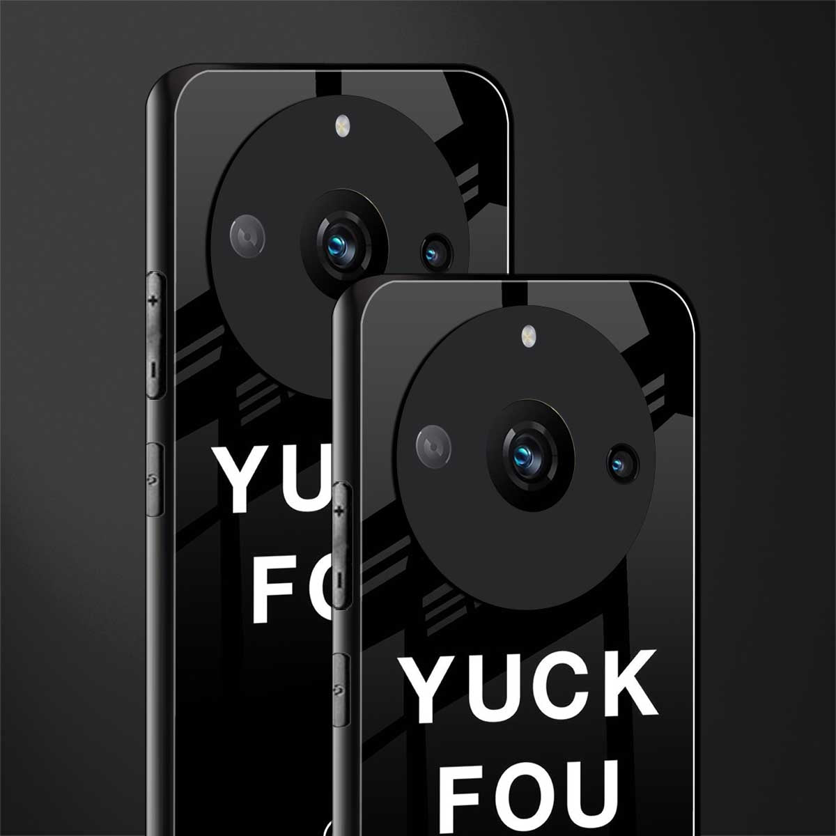yuck fou back phone cover | glass case for realme 11 pro 5g