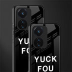 yuck fou back phone cover | glass case for vivo t1 44w 4g