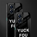 yuck fou back phone cover | glass case for realme c55
