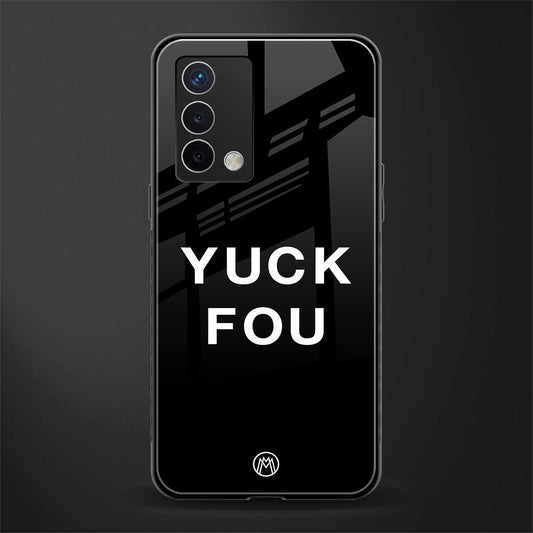 yuck fou back phone cover | glass case for oppo a74 4g