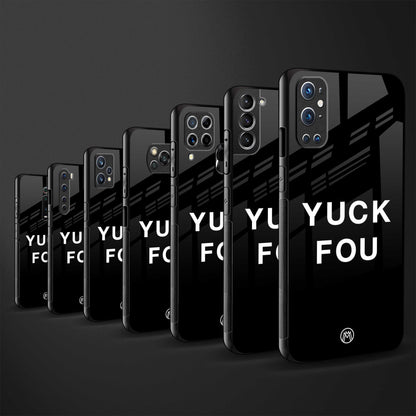 yuck fou back phone cover | glass case for vivo y22